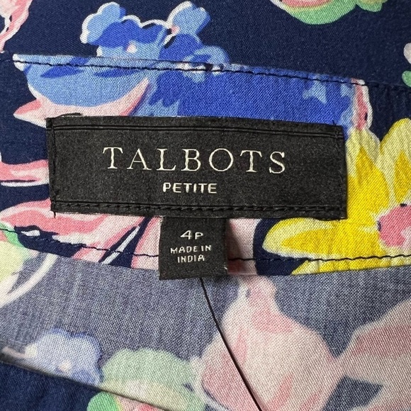 Talbots Floral Skirt Size 4P - Picture 3 of 6